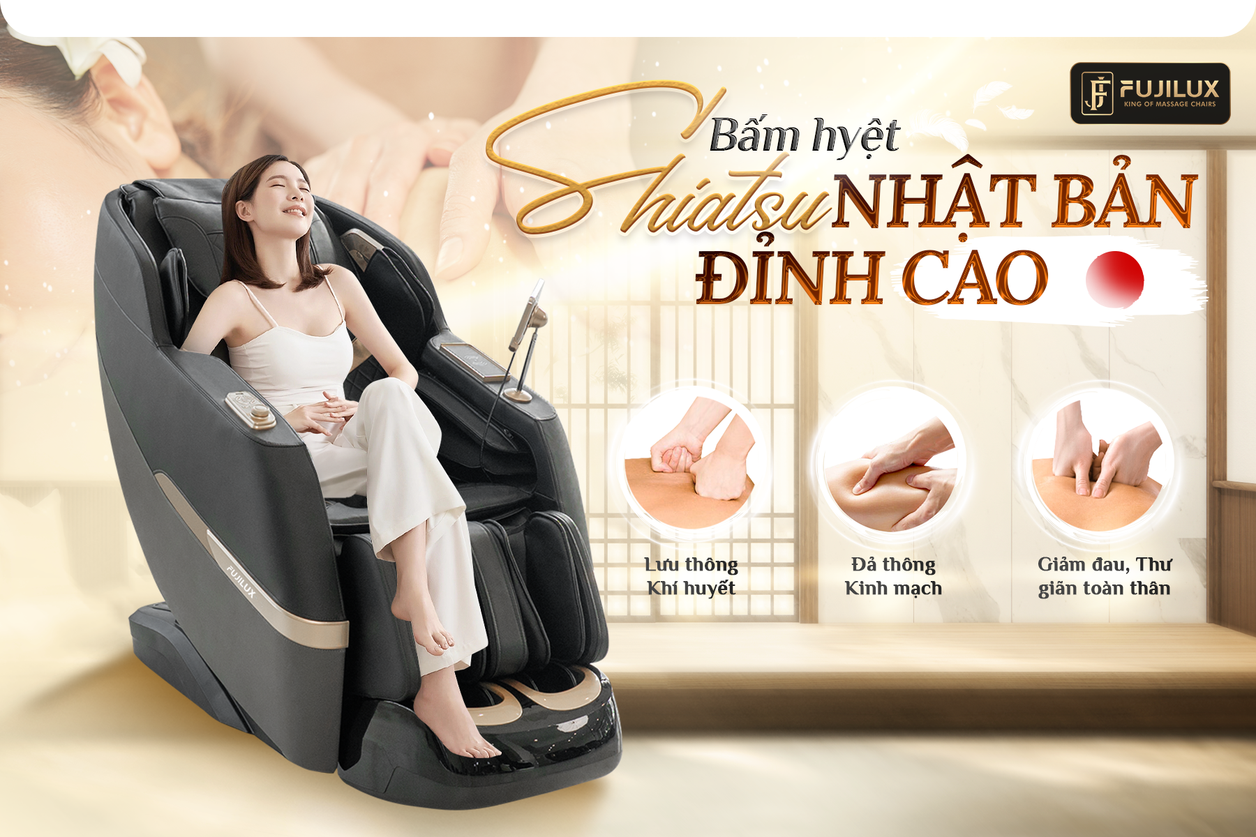 Liệu pháp bấm huyệt trị liệu Shiatsu