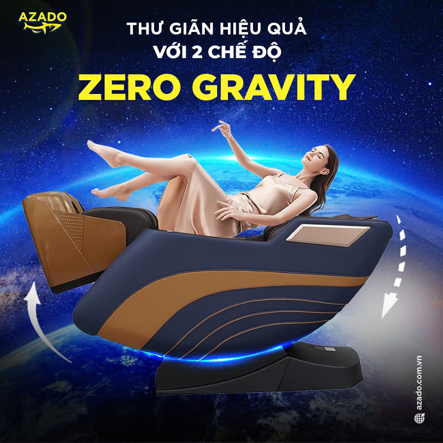 Thư giãn hiệu quả với 2 chế độ Zero Gravity