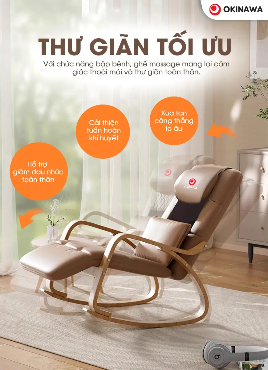 ghế sofa massage Okinawa OS 23 thư giãn