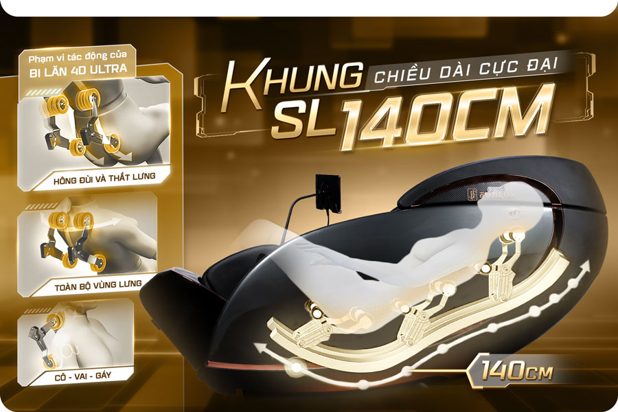 lorikeet_fjs99_7 Bộ khung ghế massage FJS99 vô cùng chắc chắn, có thể nâng đỡ cơ thể với trọng lượng lên tới 200kg